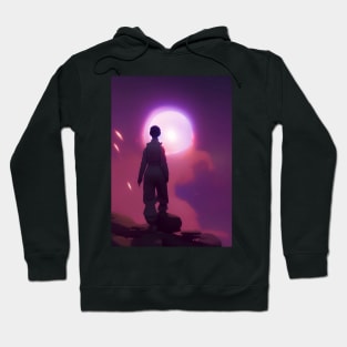 STYLISH ALIEN SUNSET ON PLANET TAG Hoodie